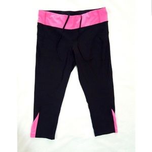 Leggings womens sz small black pink Xersion